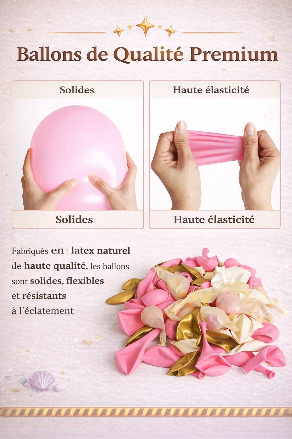 Kit Arche de Ballons Sirène 127 pièces – Décoration Anniversaire Princesse Océan