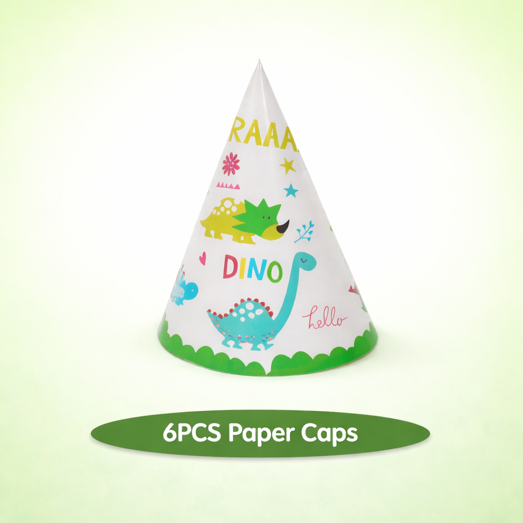 Kit Anniversaire Dinosaure Enfant – Décoration Complète avec Ballons Chiffres, Vaisselle (Assiettes, Gobelets), Cake Topper, Bracelets et Accessoires Fête