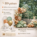 Kit Arche de Ballons Jungle Safari – Décoration Anniversaire Bébé & Enfant – Thème Animaux