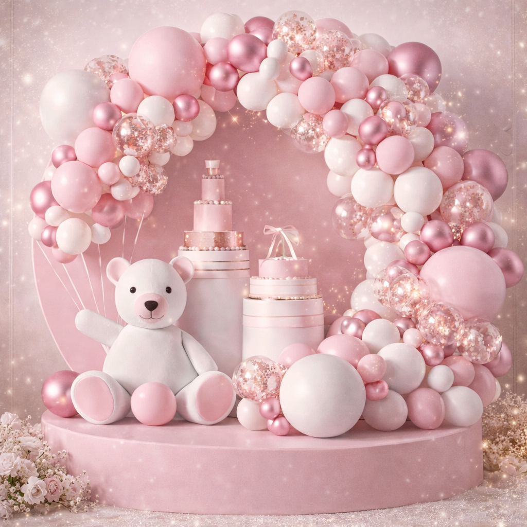 Kit Arche de Ballons Bohème 120 Pièces – Marron, Beige, Nude & Rose | Décoration Baby Shower, Mariage, Anniversaire