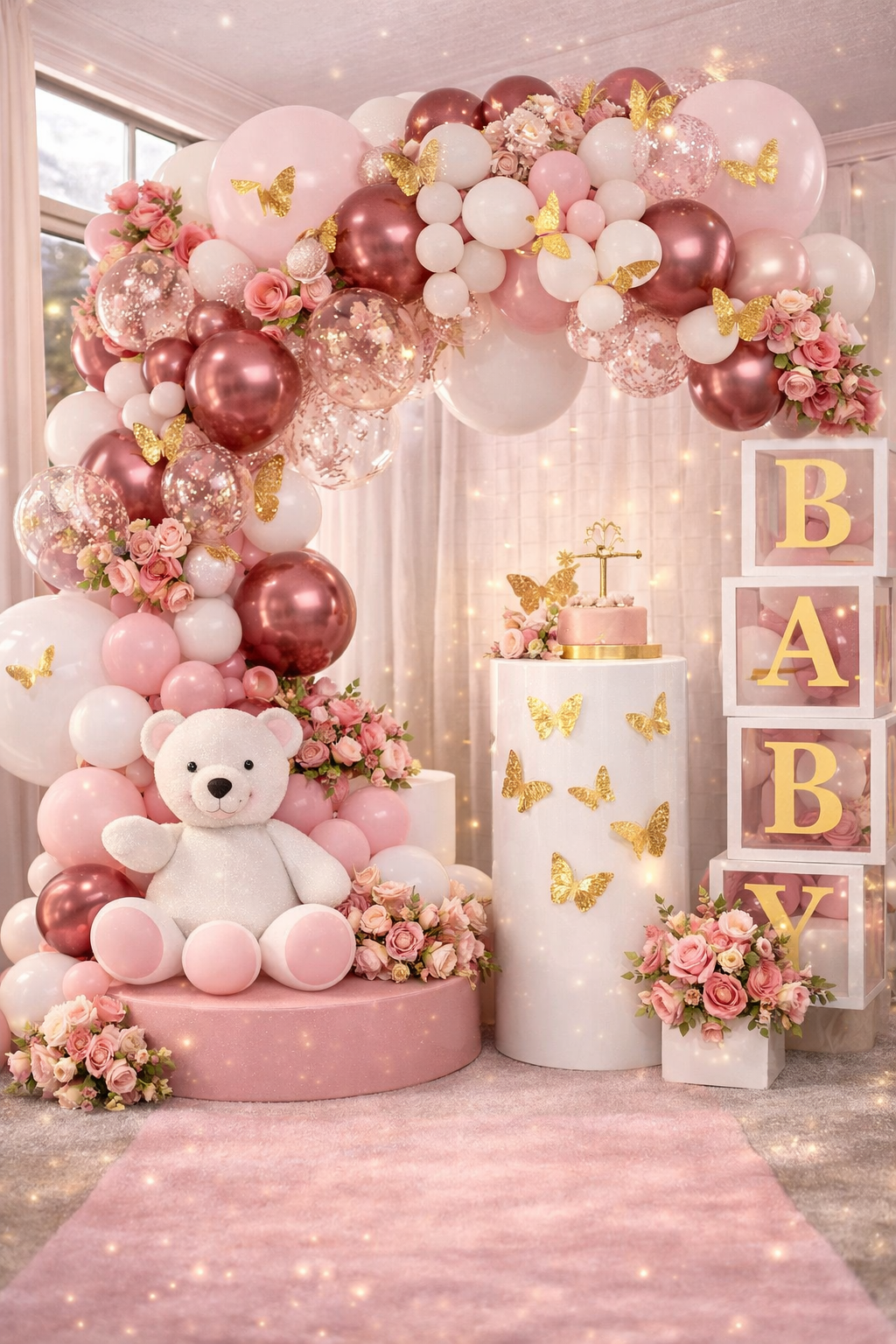 Kit Arche de Ballons Bohème 120 Pièces – Marron, Beige, Nude & Rose | Décoration Baby Shower, Mariage, Anniversaire