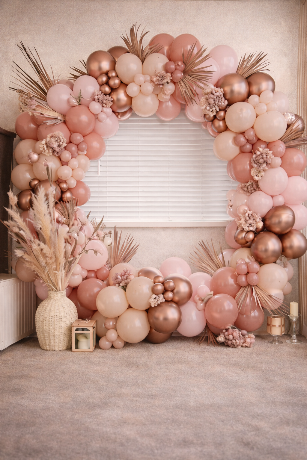 Kit Arche de Ballons Bohème 120 Pièces – Marron, Beige, Nude & Rose | Décoration Baby Shower, Mariage, Anniversaire