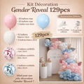 Kit Arche de Ballons Gender Reveal – Fille ou Garçon – Ballons Rose Bleu Or pour Baby Shower, Anniversaire ou Mariage