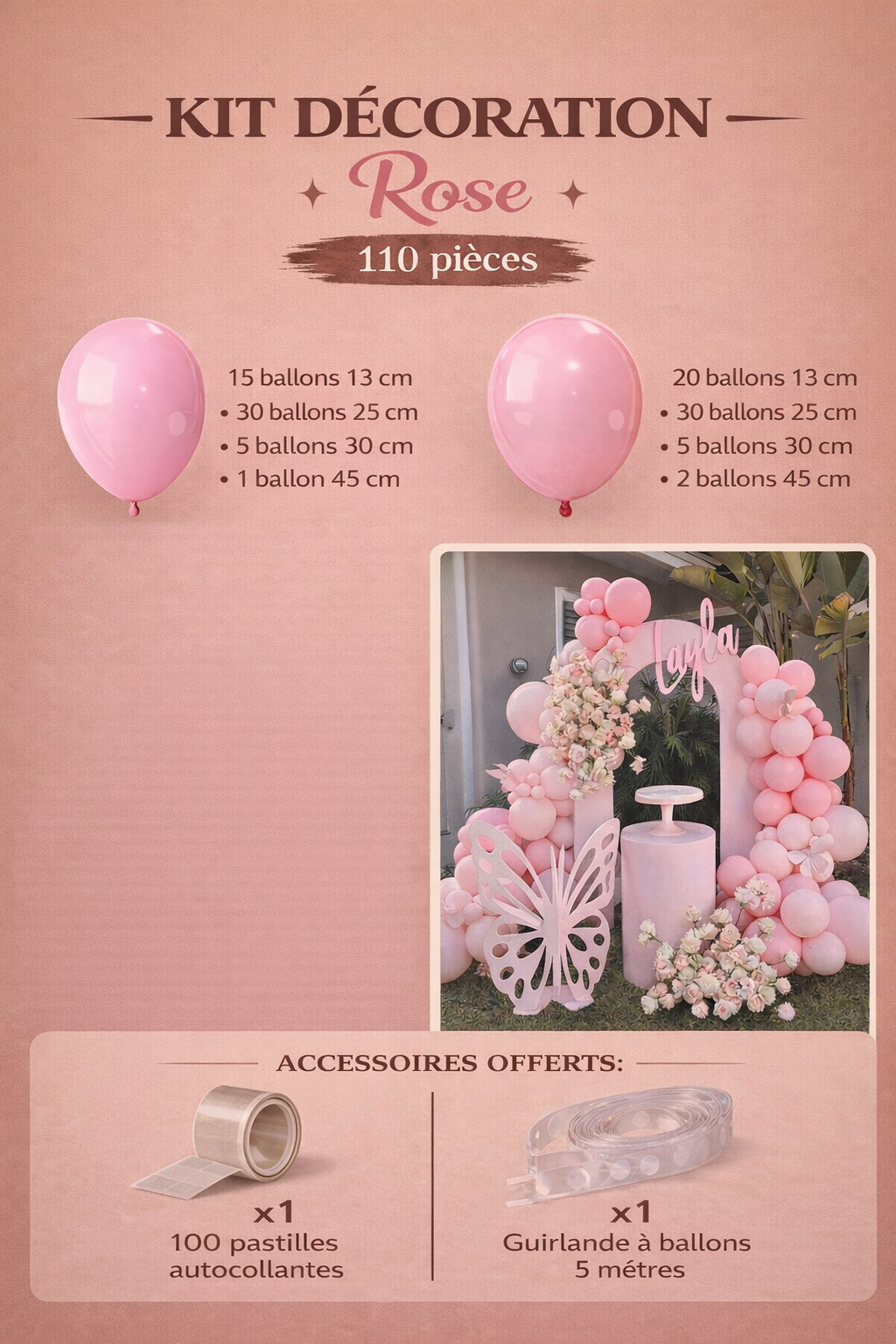 Kit Arche de Ballons Gender Reveal – Fille ou Garçon – Ballons Rose Bleu Or pour Baby Shower, Anniversaire ou Mariage