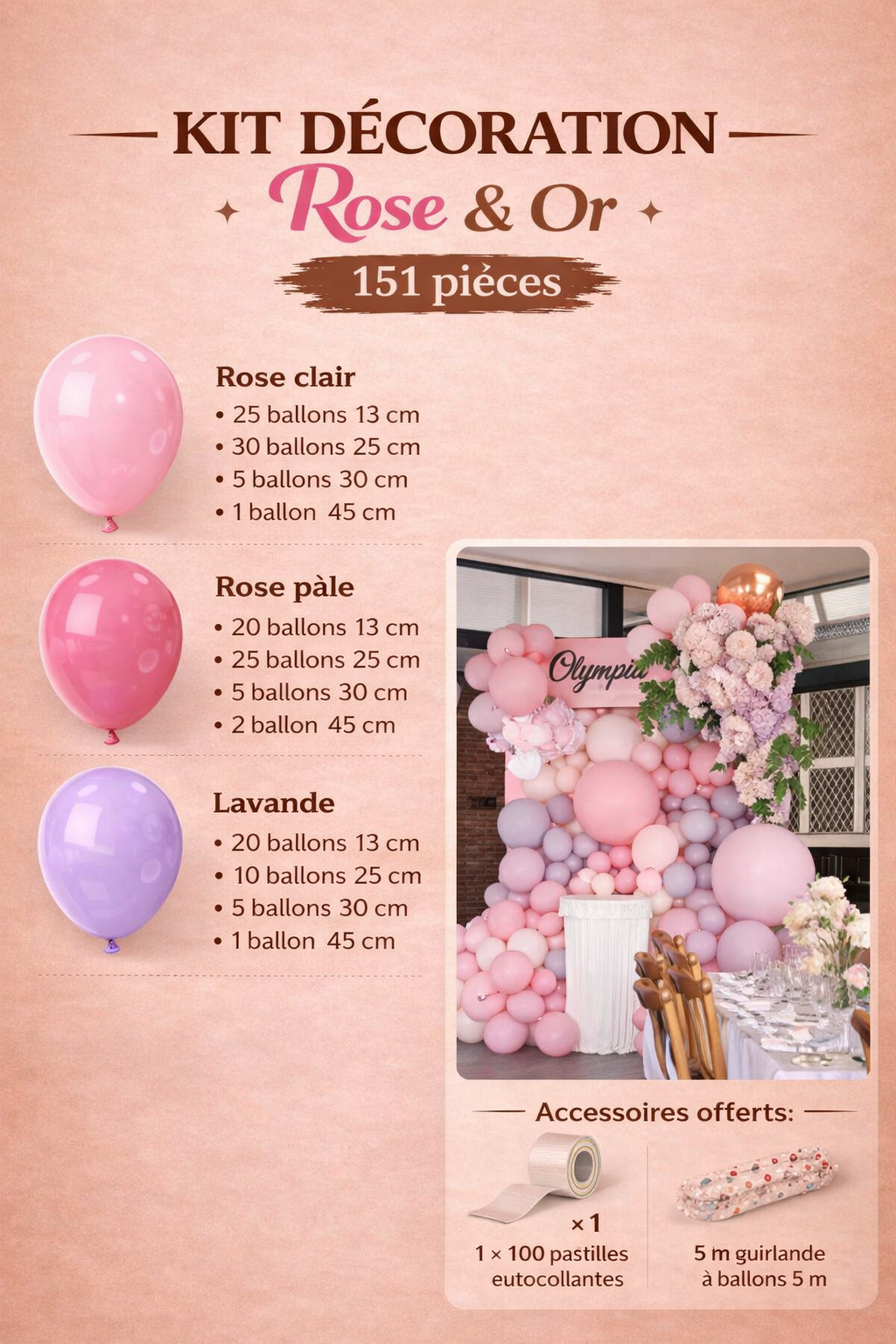 Kit Arche de Ballons Gender Reveal – Fille ou Garçon – Ballons Rose Bleu Or pour Baby Shower, Anniversaire ou Mariage