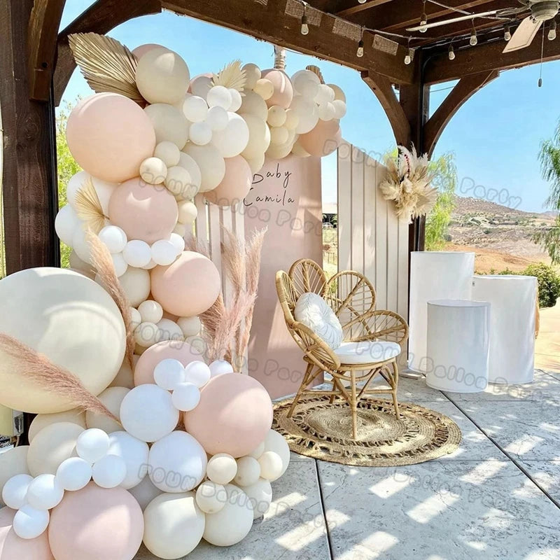 Kit Arche de Ballons Gender Reveal – Fille ou Garçon – Ballons Rose Bleu Or pour Baby Shower, Anniversaire ou Mariage