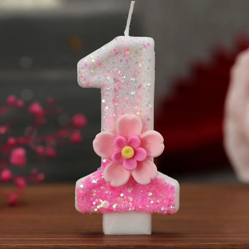 Bougie Anniversaire Numéro Élégante – Décoration de Gâteau