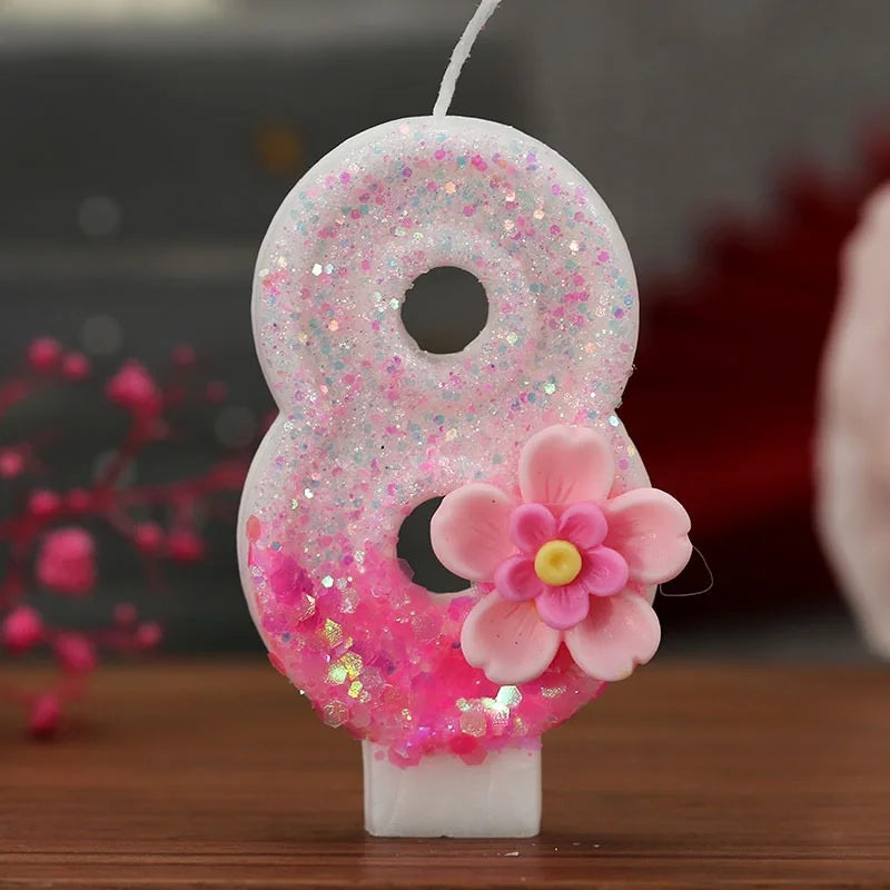 Bougie Anniversaire Numéro Élégante – Décoration de Gâteau