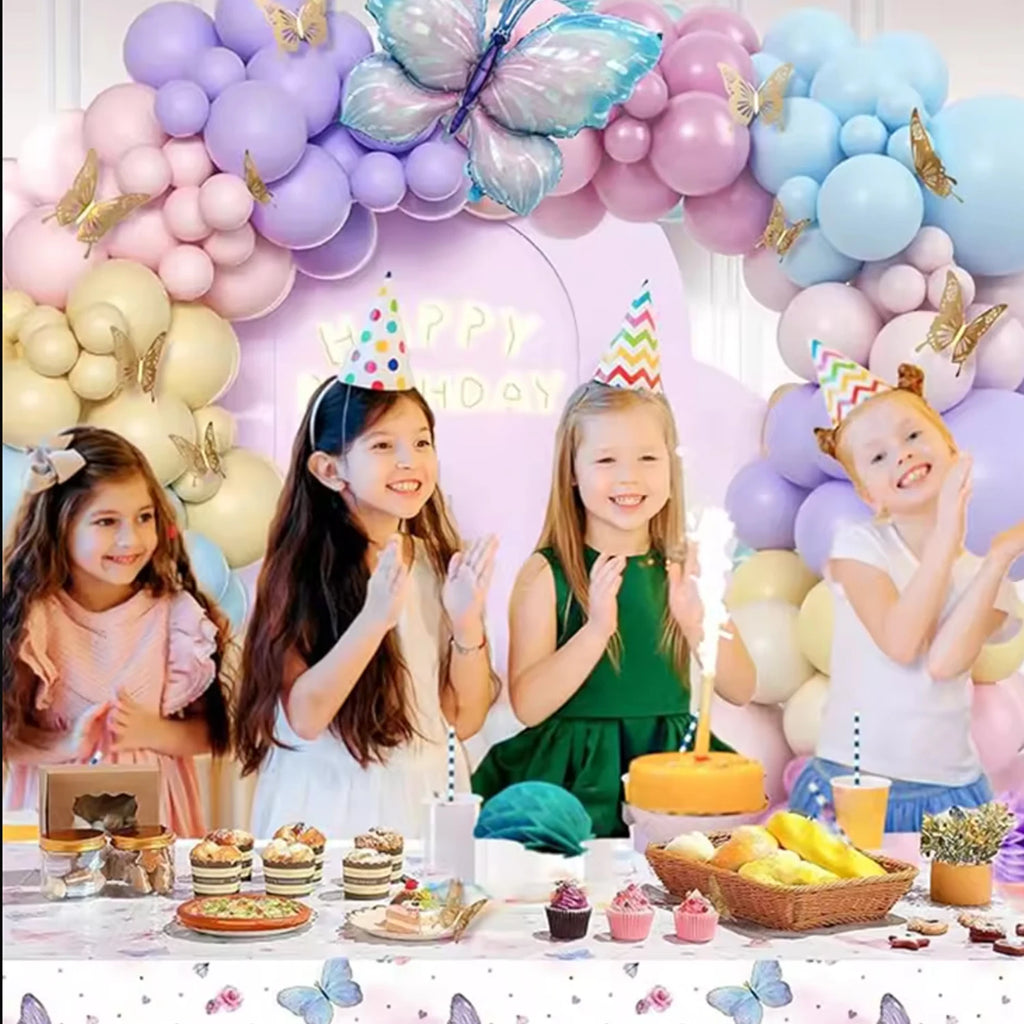 Kit Ballons Papillon Rose & Violet 93 Pièces – Décoration Anniversaire & Fête