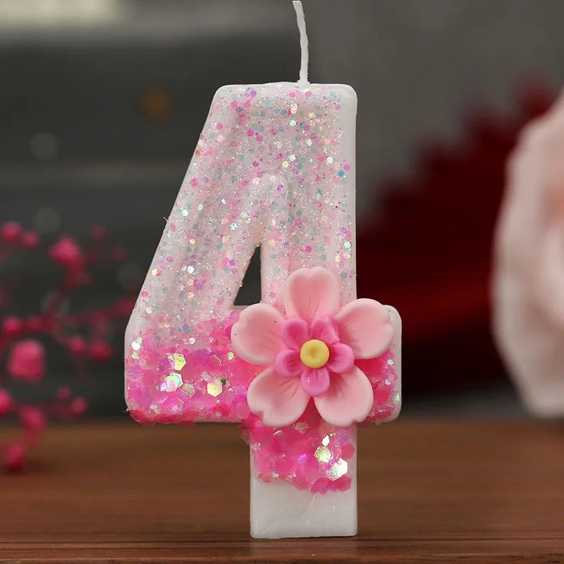 Bougie Anniversaire Numéro Élégante – Décoration de Gâteau