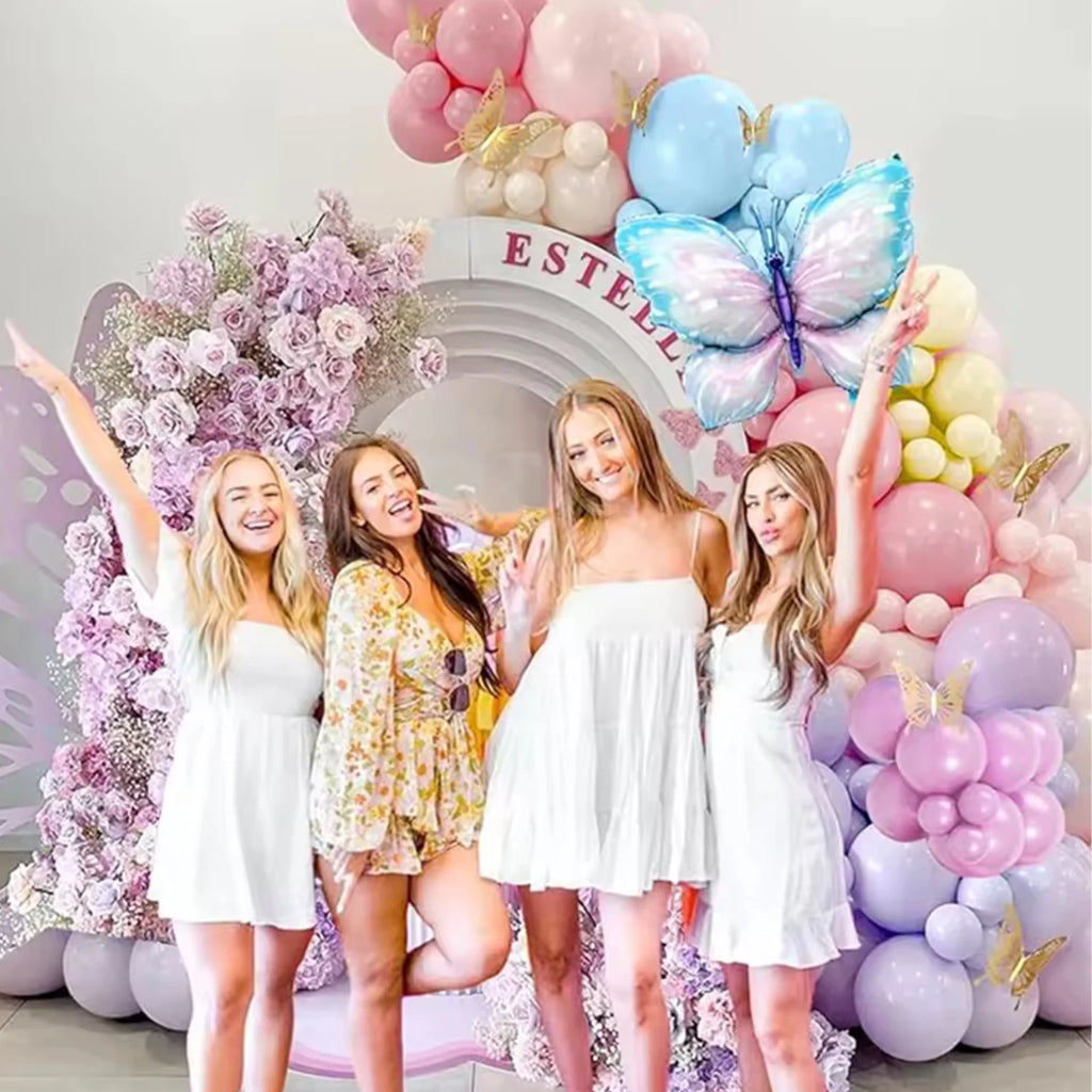 Kit Ballons Papillon Rose & Violet 93 Pièces – Décoration Anniversaire & Fête