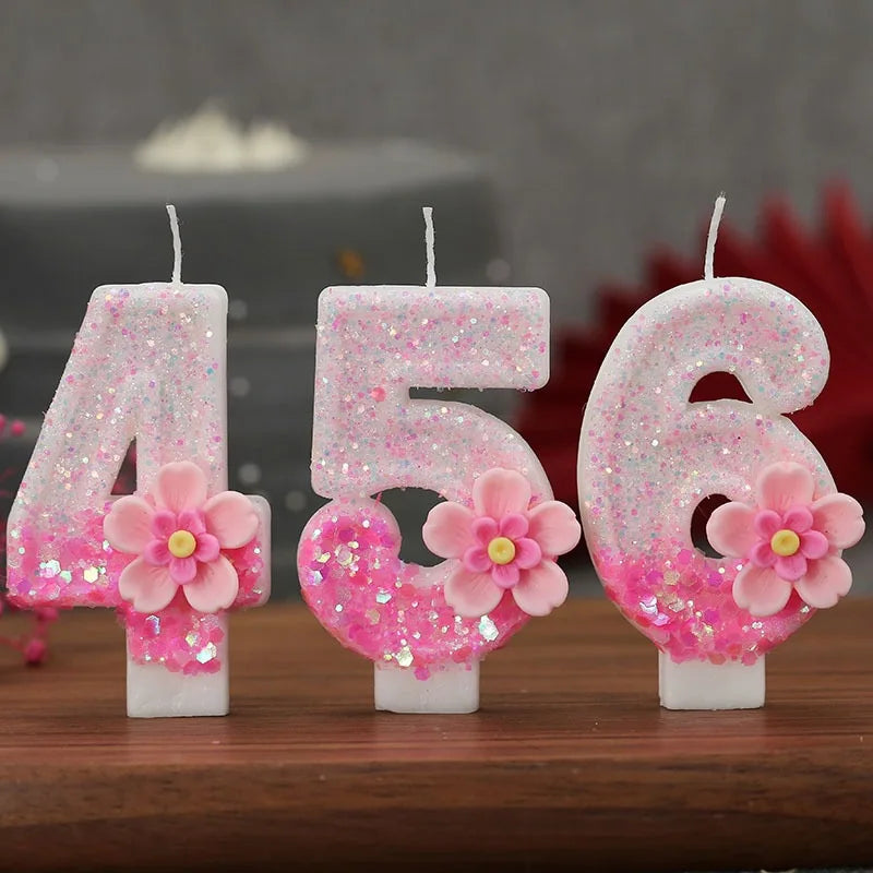 Bougie Anniversaire Numéro Élégante – Décoration de Gâteau