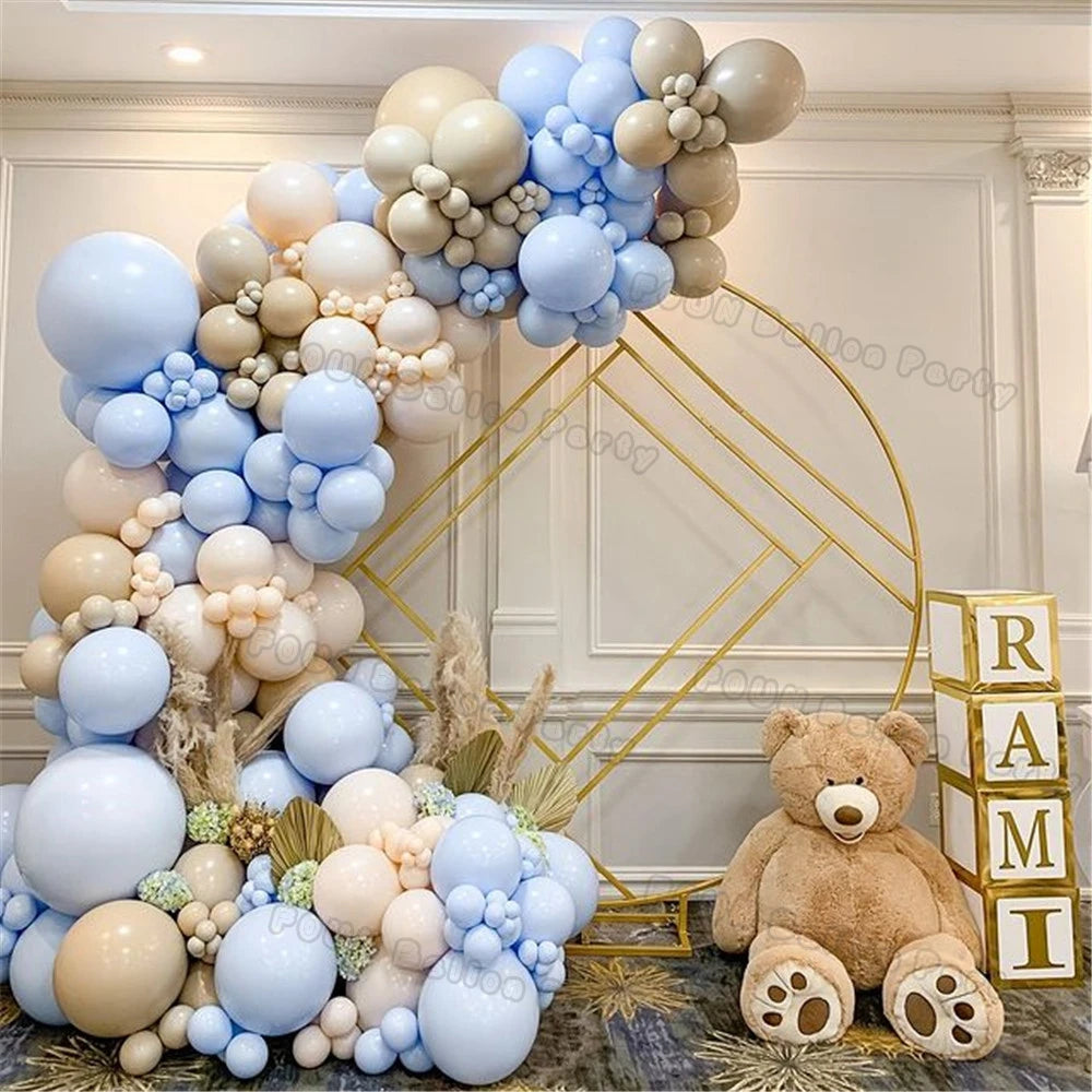 Kit Arche de Ballons Gender Reveal – Fille ou Garçon – Ballons Rose Bleu Or pour Baby Shower, Anniversaire ou Mariage
