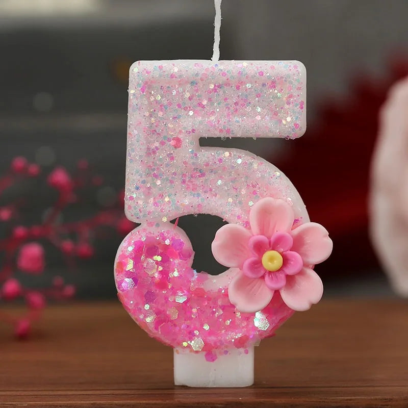 Bougie Anniversaire Numéro Élégante – Décoration de Gâteau