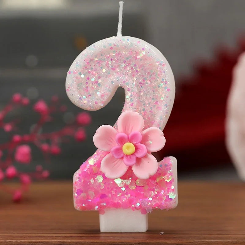 Bougie Anniversaire Numéro Élégante – Décoration de Gâteau