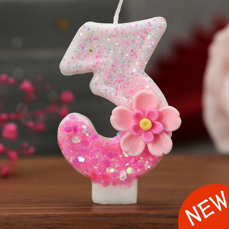 Bougie Anniversaire Numéro Élégante – Décoration de Gâteau
